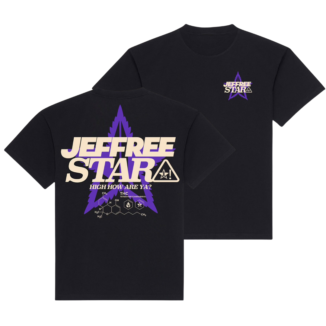 HI, HOW ARE YA? THC BLACK TEE