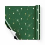 GREEN AND GOLD WRAPPING PAPER