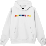 WHITE RAINBOW HOODIE